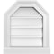 Ekena Millwork Octagonal Top Surface Mount PVC Gable Vent w/ 2"W x 2"P Brickmould Sill Frame, 14"W x 16"H GVPOT14X1603SF - alternate 1